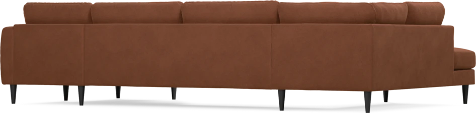 Bridge - 3-sits soffa med divan vänster och schäslong höger - Orange
