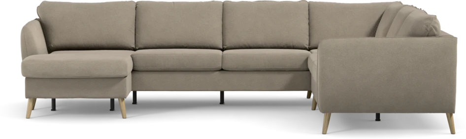 County - Hörnsoffa, 3+2-sits med schäslong vänster - Beige