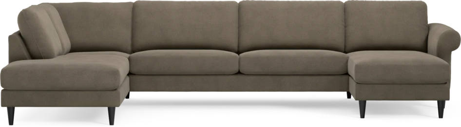 Bridge - 3-sits soffa med divan vänster och schäslong höger - Beige