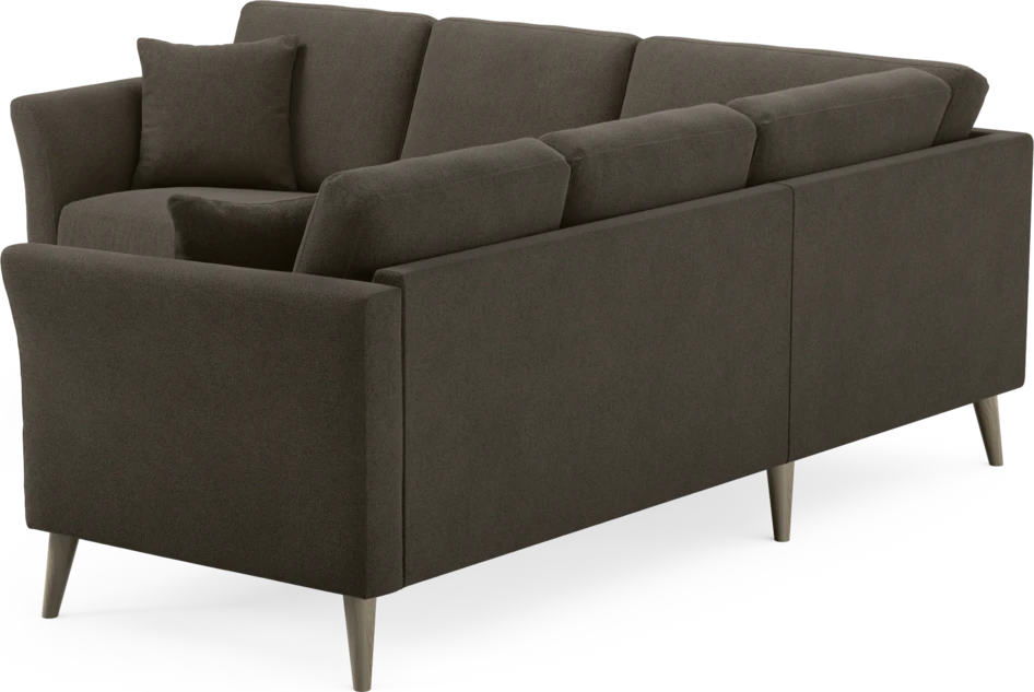 Eden - Hörnsoffa, 2+2-sits - Brun