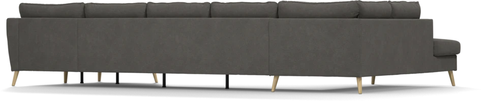 County - 4-sits soffa med divan vänster och schäslong höger - Brun