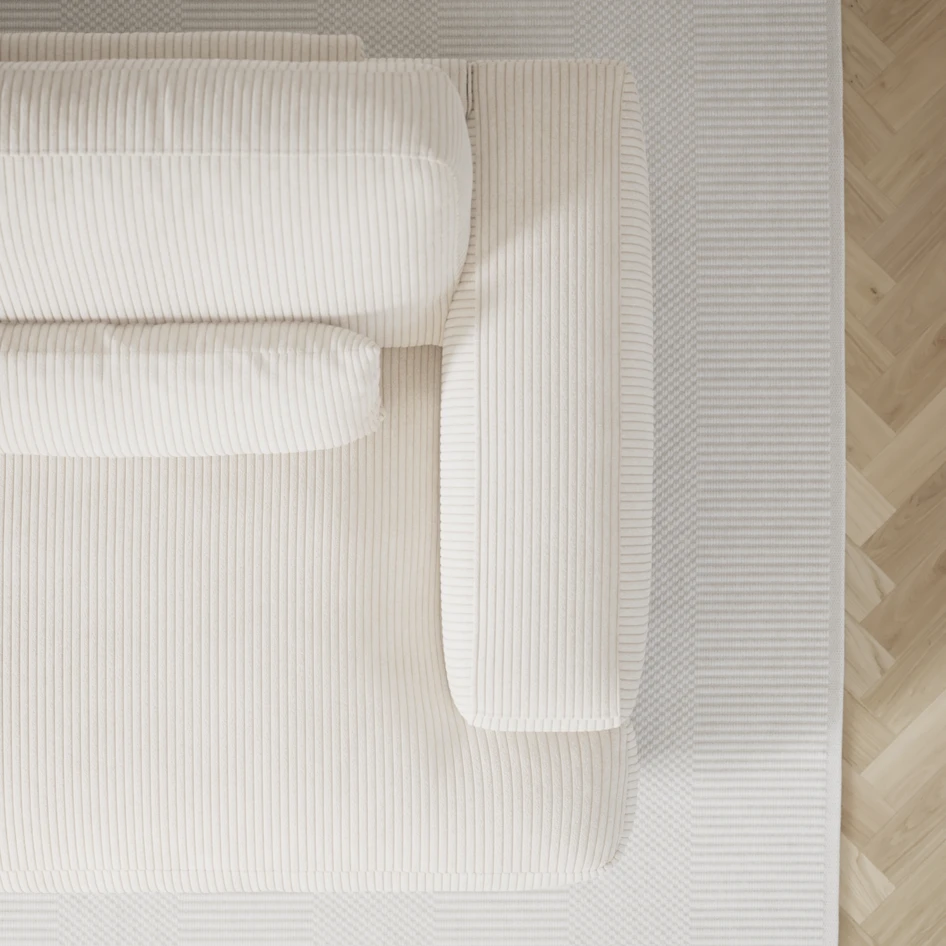 Noma - 3-sits soffa - Vit