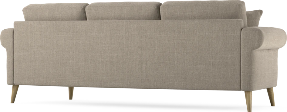 Eden - 3-sits soffa svängd - Beige