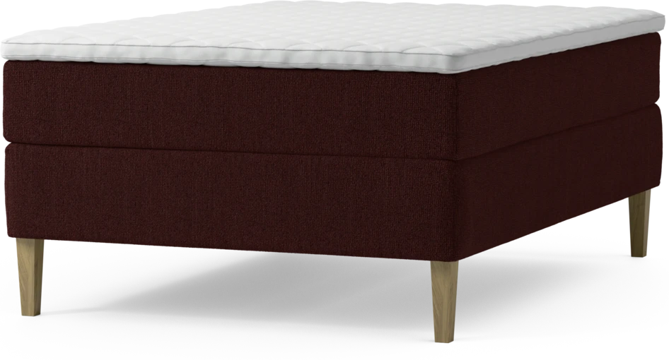 Delux Exclusive - Kontinentalsäng, enkelsäng 140 cm med bäddmadrass och sängben