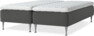 Delux Sense - Ramsäng, dubbelsäng med bäddmadrass - Grå