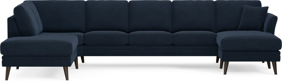Eden - 3-sits soffa med divan vänster och schäslong höger - Blå