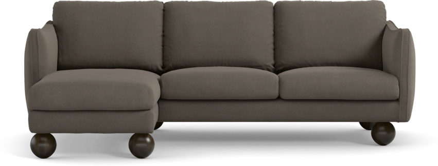 Madison Lux - 2-sits soffa med schäslong vänster - Beige