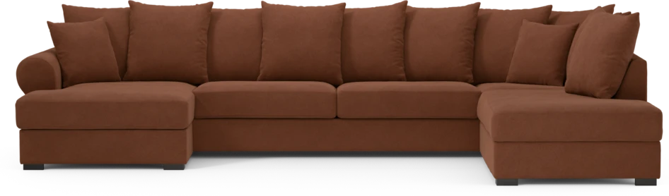 Town - 3-sits soffa med divan höger och schäslong vänster - Orange