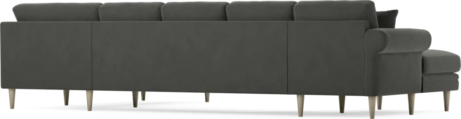 Eden - 3-sits soffa med schäslong vänster och divan höger - Grå