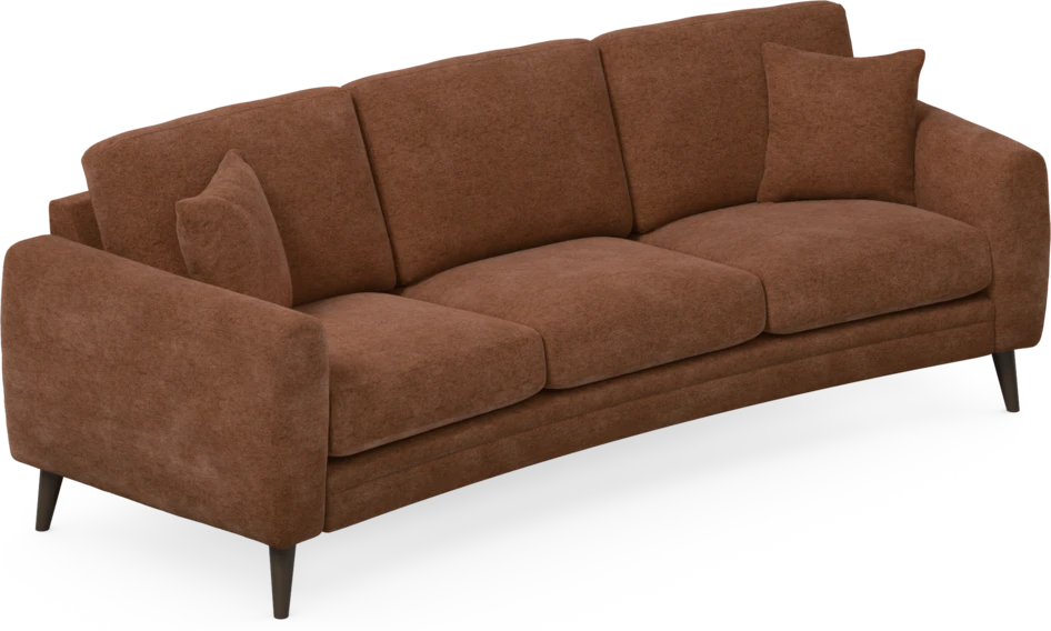 Eden - 3-sits soffa svängd - Orange