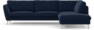 Madison Lux - 3-sits soffa med divan höger - Blå