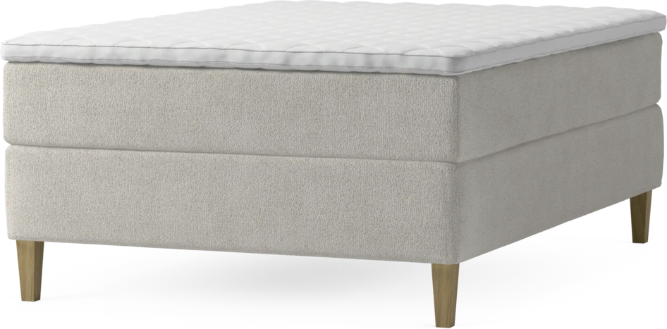 Delux Exclusive - Kontinentalsäng, enkelsäng 140 cm med bäddmadrass och sängben