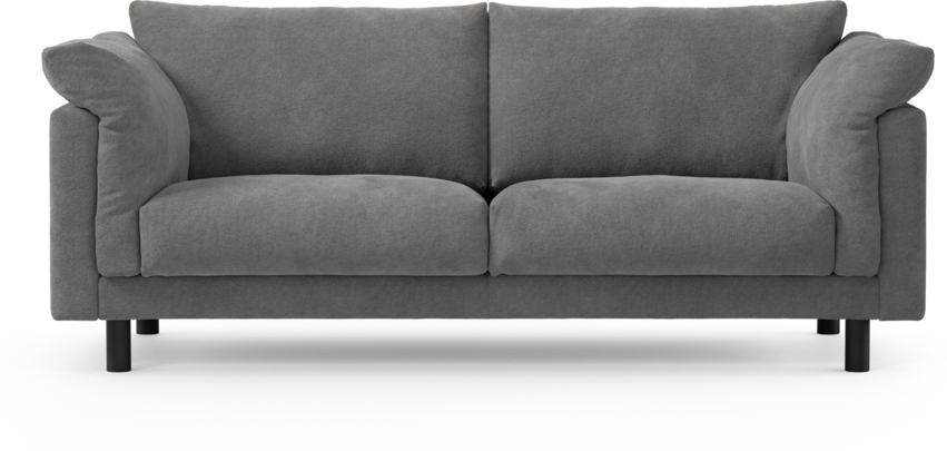Cherrie - 2,5-sits soffa, fast klädsel - Grå
