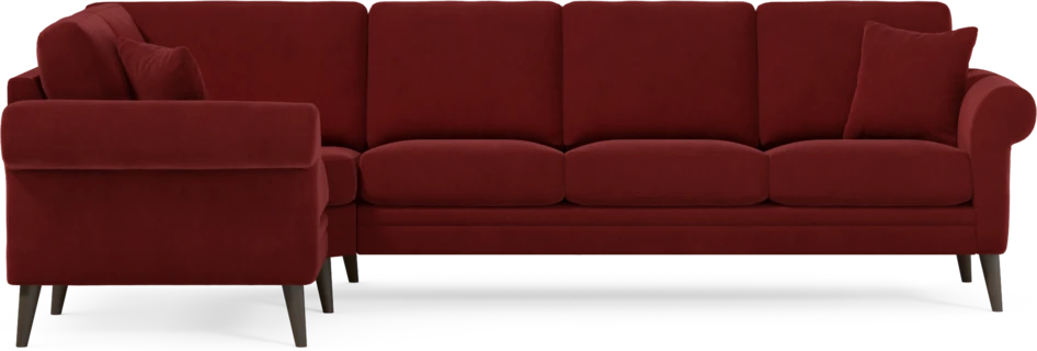 Eden - Hörnsoffa, 1+3-sits - Röd