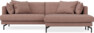 Harper - 4-sits med schäslong XL höger - Rosa