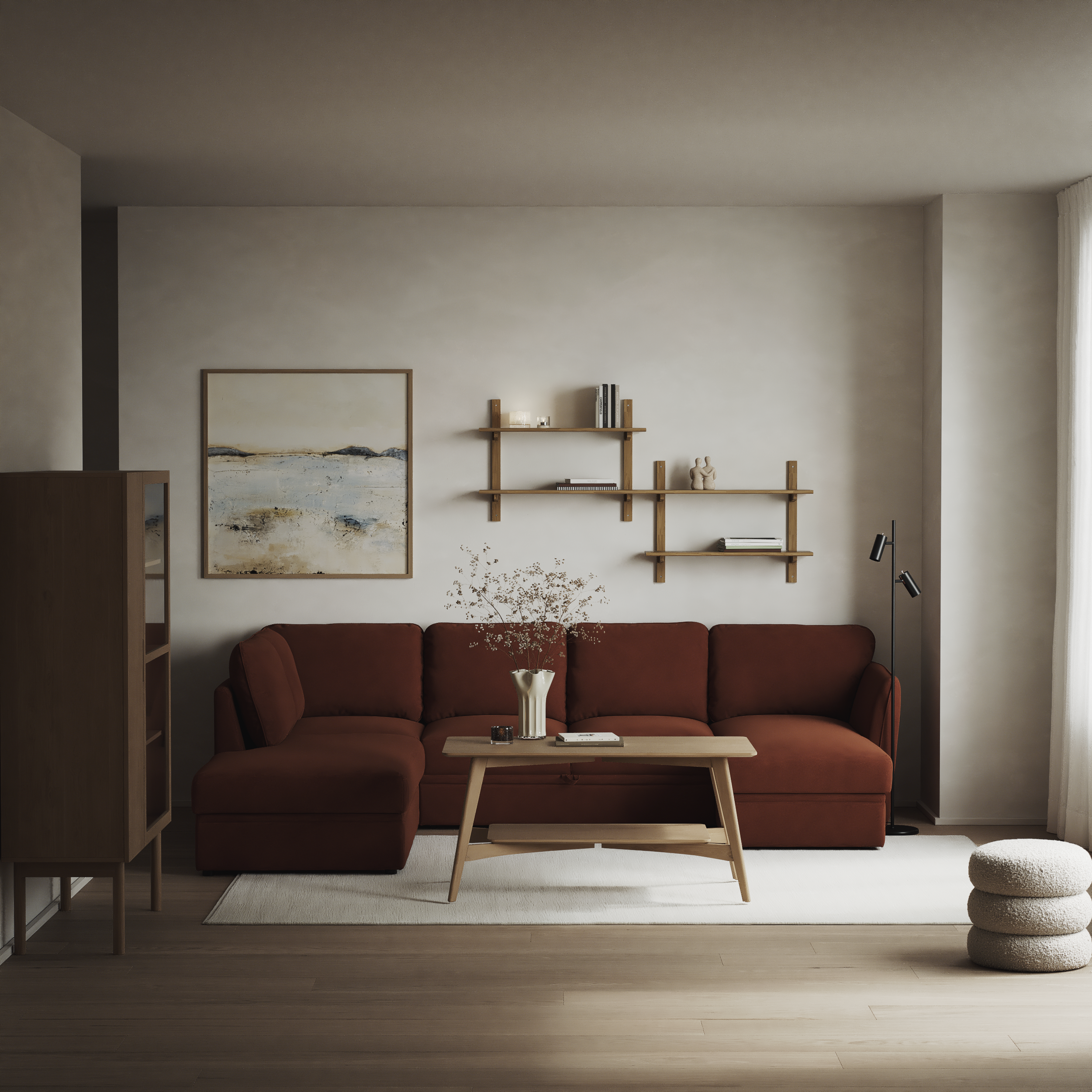 Öland - Bäddsoffa med divan vänster och schäslong höger - inspiration