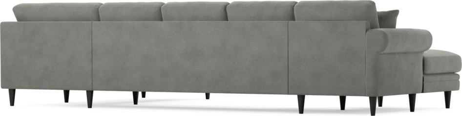 Eden - 3-sits soffa med schäslong vänster och divan höger - Grå