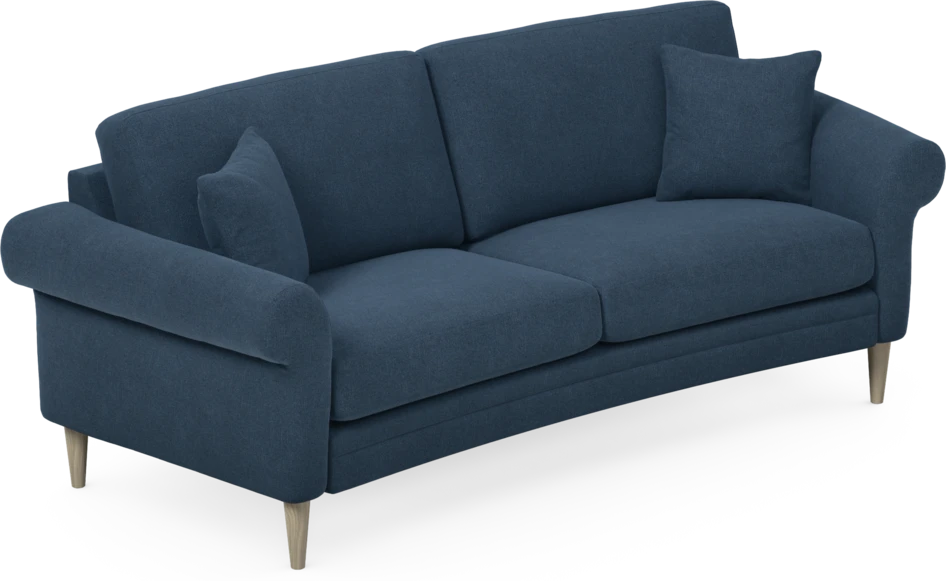 Eden - 2,5-sits soffa svängd - Blå