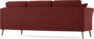 Eden - 3-sits soffa svängd - Röd