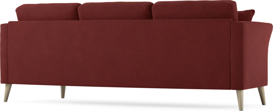 Eden - 3-sits soffa svängd - Röd