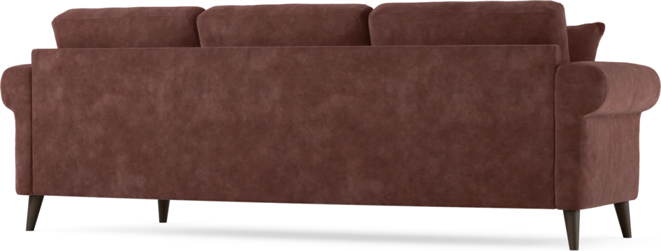 Eden - 3-sits soffa svängd - Röd