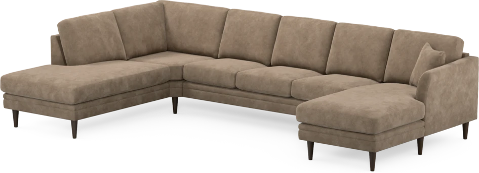 Eden - 3-sits soffa med divan vänster och schäslong höger - Beige