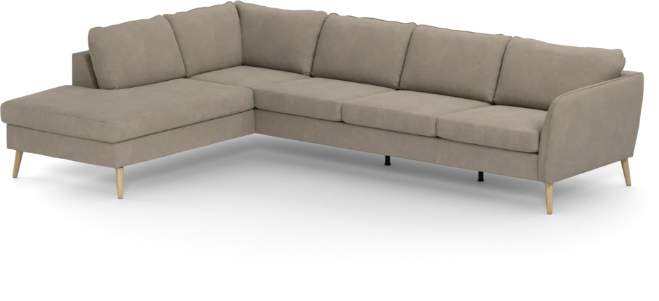 County - 3-sits soffa med divan vänster - Beige