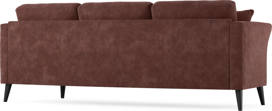 Eden - 3-sits soffa svängd - Röd