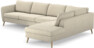 County - 3-sits soffa med divan höger - Beige