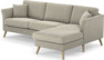 Eden - 2,5-sits soffa med schäslong - Brun