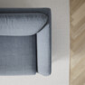 Madison Lux - 3-sits soffa med divan höger - Blå
