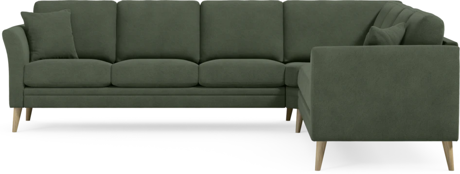 Eden - Hörnsoffa, 3+3-sits - Grön
