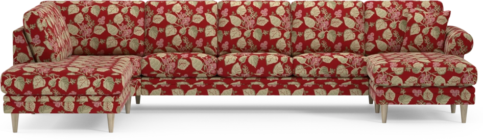 Eden - 3-sits soffa med divan vänster och schäslong höger - Flerfärgad