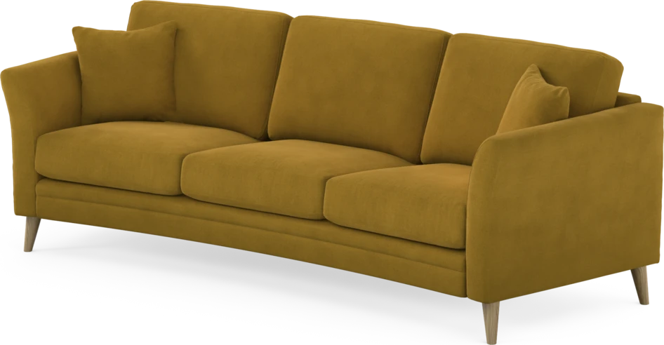 Eden - 3-sits soffa svängd - Gul