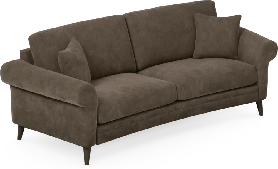 Eden - 2,5-sits soffa svängd - Brun