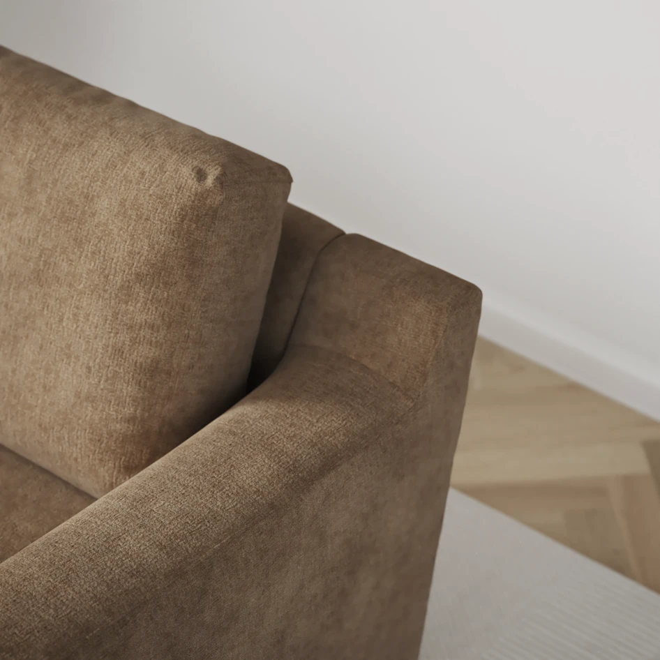 Friday - Hörnsoffa, 2+3-sits - Brun