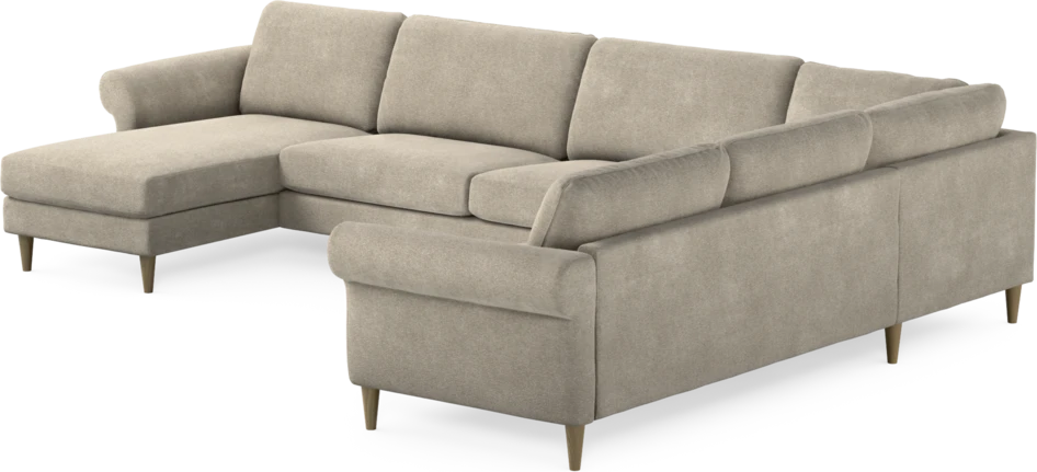 Bridge - Hörnsoffa, 3+2-sits med schäslong vänster - Beige