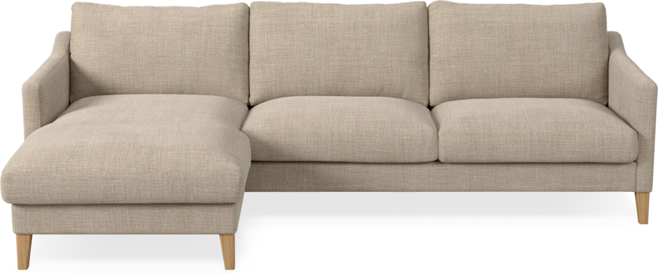 Winston - 3-sits soffa med schäslong, vändbar - Beige