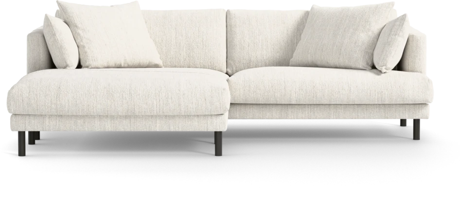 Harper - 4-sits med schäslong XL vänster - Vit