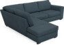 Friday - 2,5-sits soffa med divan vänster - Blå