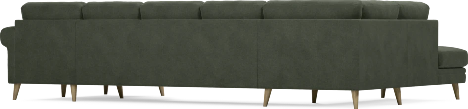 Eden - 3-sits soffa med divan vänster och schäslong höger - Grön