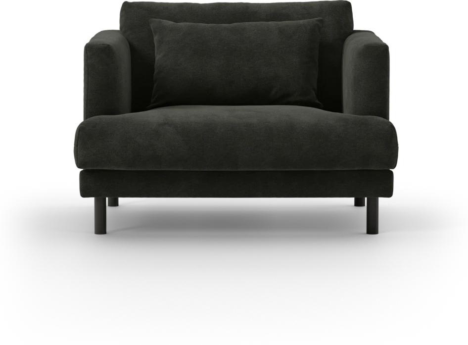 Harper - Fåtölj, 80 cm - Svart