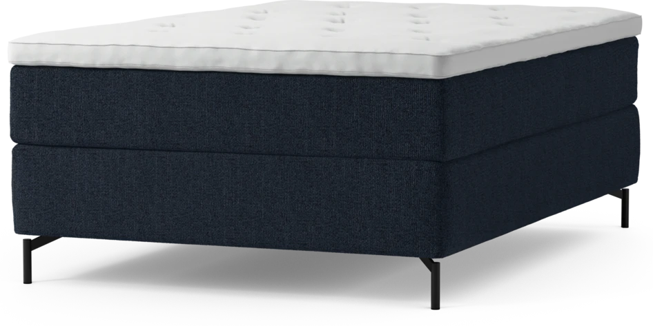 Delux Exclusive - Kontinentalsäng, enkelsäng 140 cm med bäddmadrass och sängben