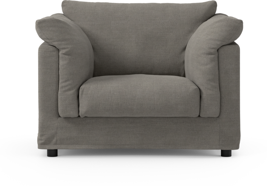 Cherrie - Fåtölj med kappa - Grå