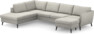 County - 3-sits soffa med divan vänster och schäslong höger - Grå