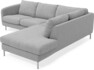 Madison - 2-sits soffa med divan höger - Grå