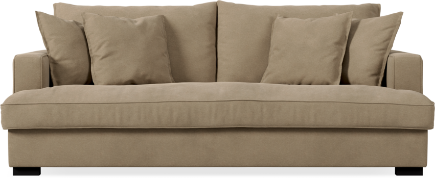 Mila - 3-sits soffa, hel dyna - Beige