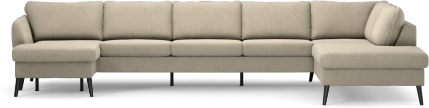 County - 4-sits soffa med schäslong vänster och divan höger - Beige