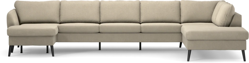 County - 4-sits soffa med schäslong vänster och divan höger - Beige