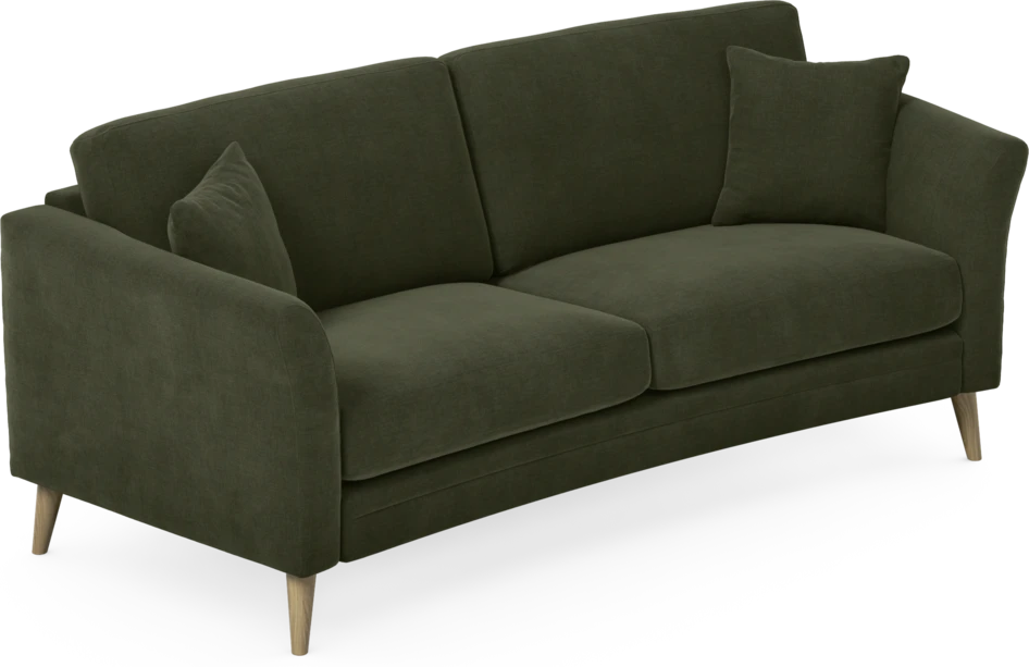 Eden - 2,5-sits soffa svängd - Grön